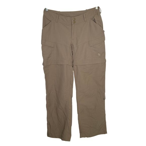 The North Face Women’s Convertible Hiking Pants, long to capri & shorts Beige 6 - Picture 2 of 13
